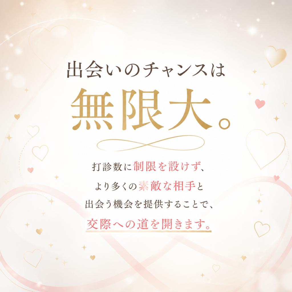 打診数制限なしでチャンスを広げる