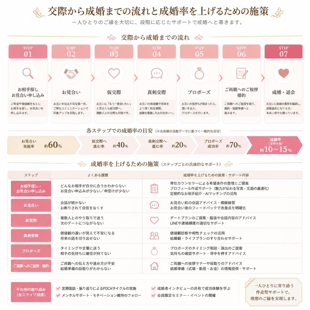 成婚率の向上を目指して