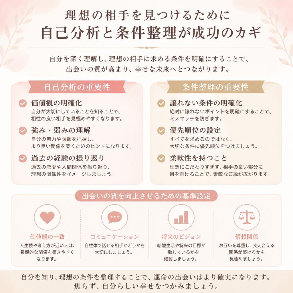 正しい出会いの基準を設定する