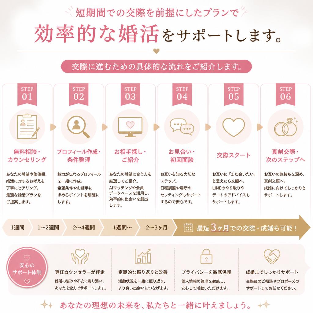 短期交際プラン - 効率的な婚活を実現
