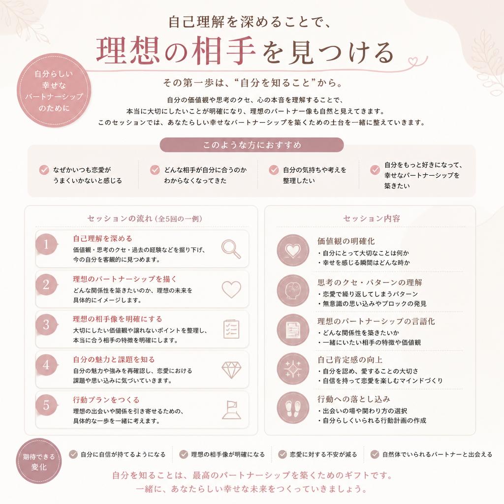 4. 婚活のコツ、自己理解からスタート!