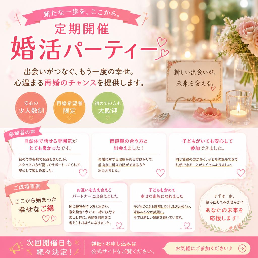 充実の婚活パーティー