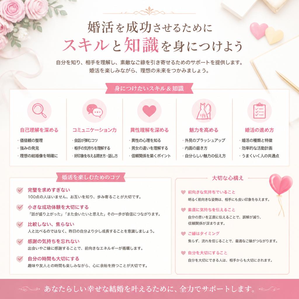 賢い婚活を叶えるために