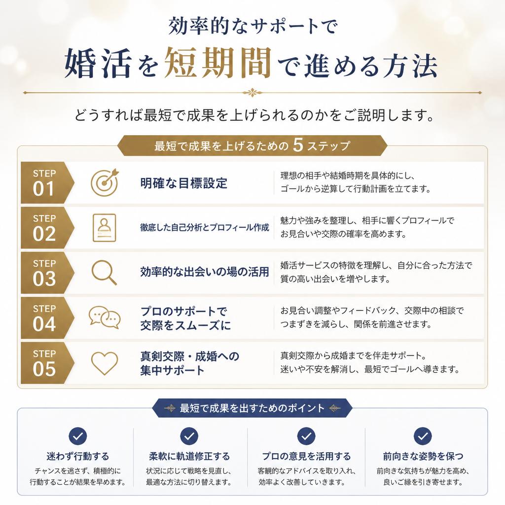 短期集中婚活サポート