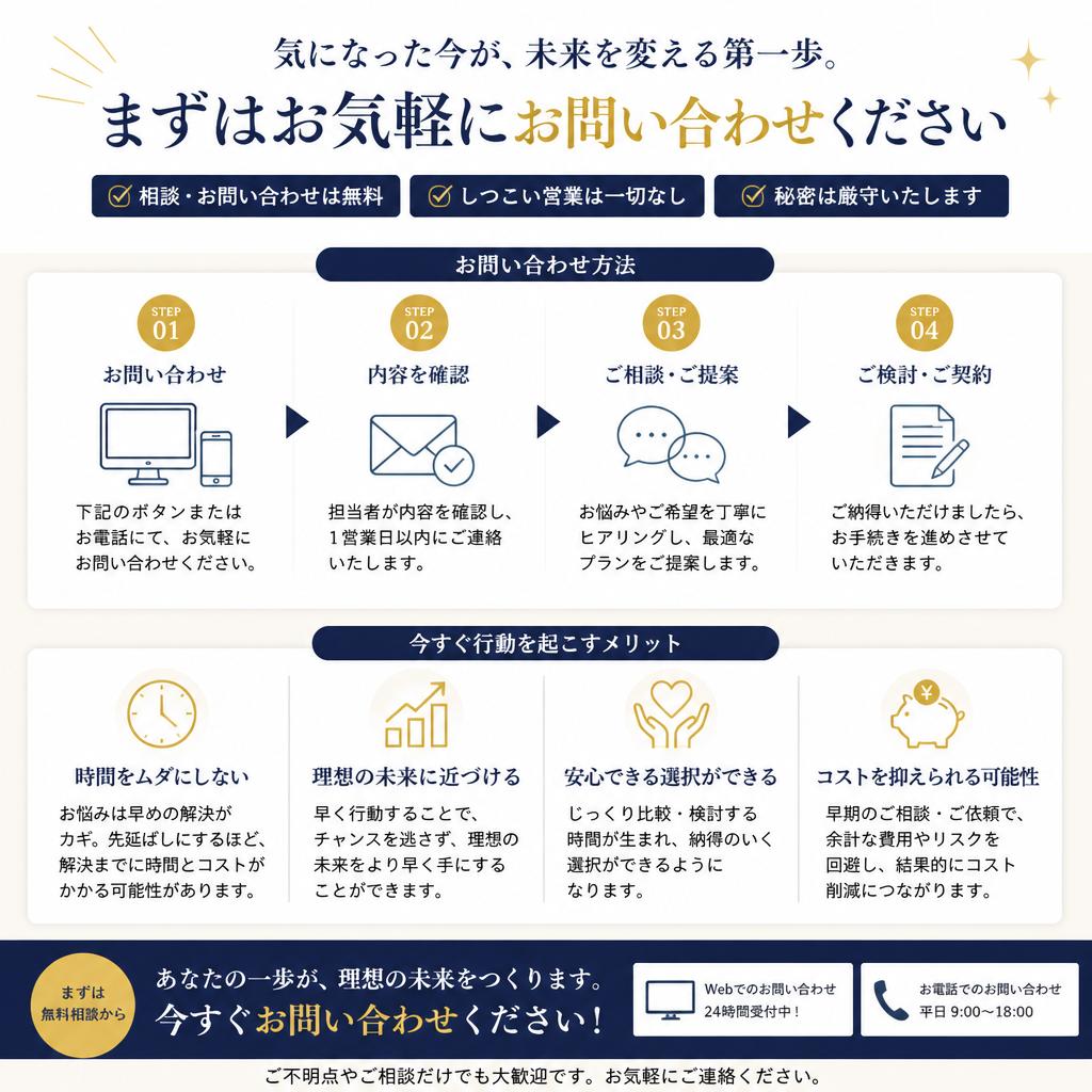 今すぐ行動を！新しい人生への第一歩