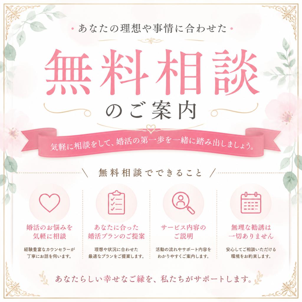 まずは無料相談から！